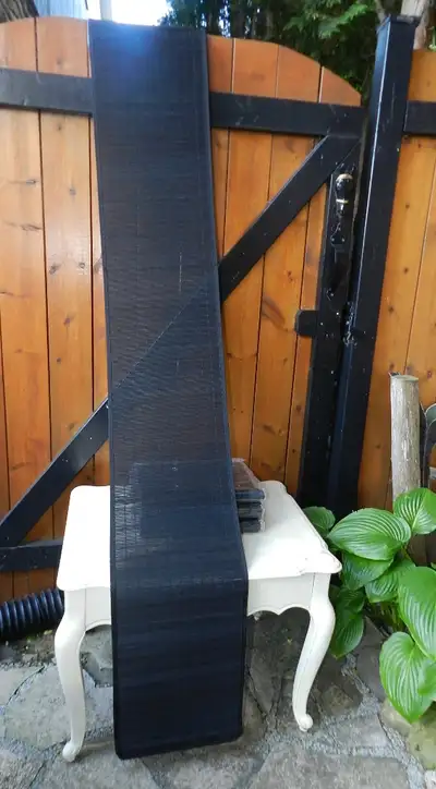 New 4pc BargainBundle Black Bamboo Patio+Runner Each @, View more