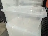 102L clear storage bins 