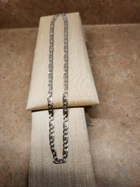 Sterling Silver (stp 925) 18 inch mariner link necklace