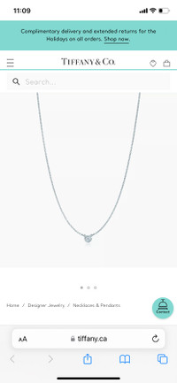 Tiffany and Co. - Elsa Peretti Diamonds by the Yard necklace 
