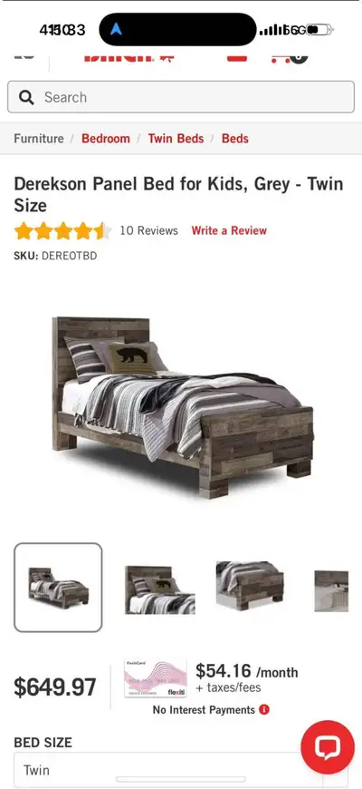 Derekson Twin Bed, View more