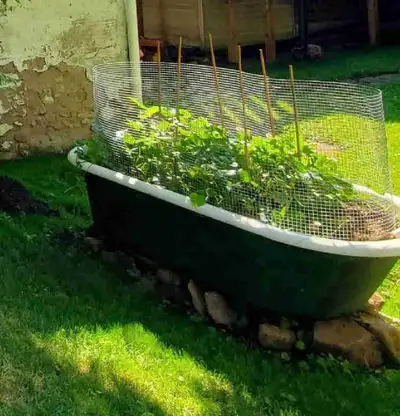 outdoor plant porcelain bathtub, View more