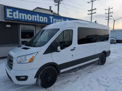 2020 FORD TRANSIT 350 XLT ★★ALL WHEEL DRIVE★★ MIDROOF 12 PASSENGER VAN, 3.5L V6, AUTOMATIC, BLUETOOT...