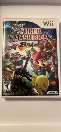 smash brothers brawl wii perfect condition
