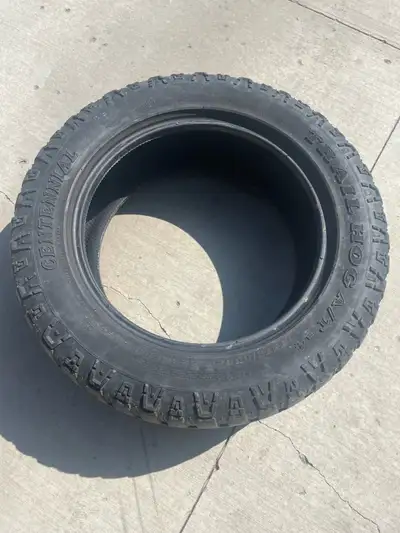 Set of 4 used Centennial Trail Hog A/T tires. 275/60R20 7/32nd tread left. Tires still in good shape...