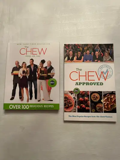 Cookbooks, The Chew Approved, & The Chew Food, Life, Fun $5 each, View more