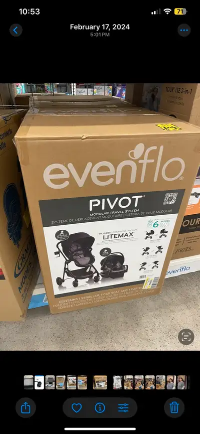Stroller with car seat, View more