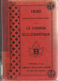 5 livres de la série "Le Canada écclésiastique"