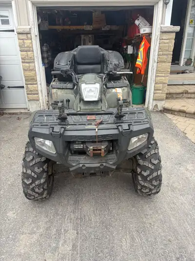 2008 sportsman 500 HO with 3800 miles, passenger seat, foot pegs, hand and thumb warmer, Polaris 250...
