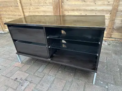 Dresser / TV Stand with Drawers and Glass Shelves, View more
