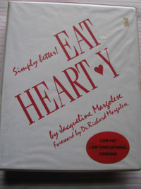 Recipe Binder EAT HEART*Y Cookbook – Low fat & CHOLESTEROL 5/10$