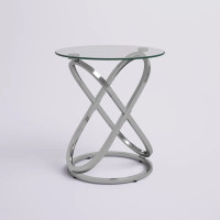 Matching Chrome Side Tables for Sale Lightly Used, GLASSTOP