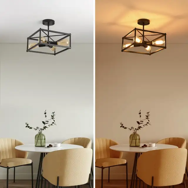 Semi Flush Mount Ceiling Light BNIB in Indoor Lighting & Fans in Markham / York Region - Image 4