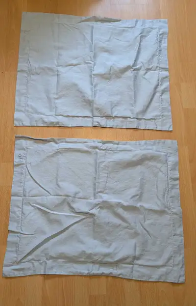 Pair of Grey Pillowcases - 100% Cotton, View more