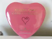 ORIGINAL VINTAGE LAURA SECORD PINK HEART SHAPED EMPTY CANDY TIN