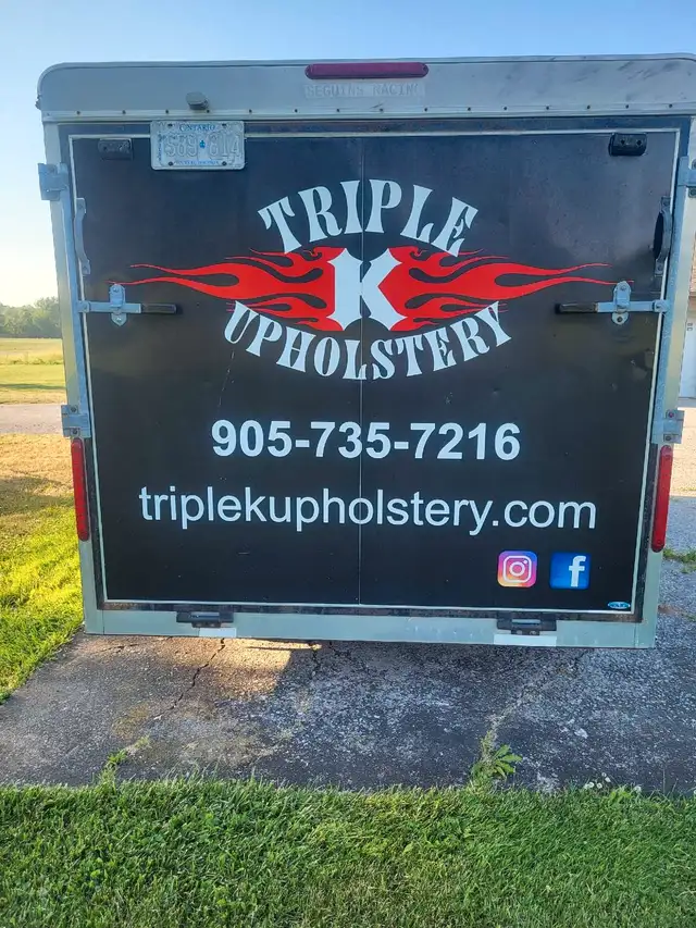 enclosed trailer. motorcycle trailer. 7x14 2008 Carm trailer.   in Cargo & Utility Trailers in St. Catharines - Image 3