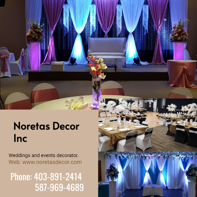 CALGARY EVENTS, WEDDING DECORATION, CEREMONY, RECEPTION DECOR in Wedding in Calgary