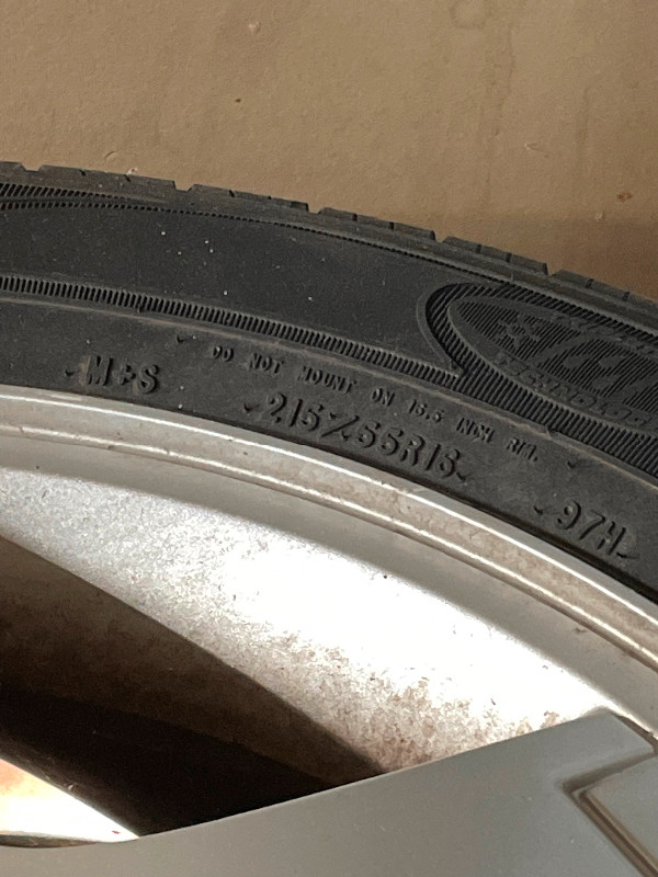 Goodyear All Season Tires and Aluminum Rims 215/55R16 in Tires & Rims in Mississauga / Peel Region - Image 2