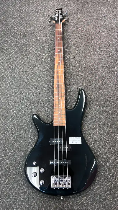 Ibanez Soundgear Gio 4-string bass with a sleek, lightweight design and powerful tone. Features a sm...