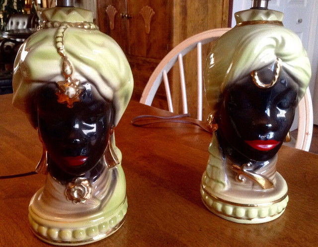 Réservé - lampes vintage prince et princesse nubians  in Arts & Collectibles in Longueuil / South Shore - Image 3