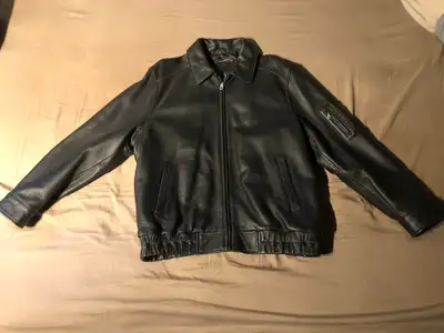 Men's Leather Jacket - Large, View more