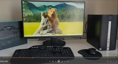 Fast HP Pavilion Desktop + 27" monitor - Intel Core i5 | 12GB, View more