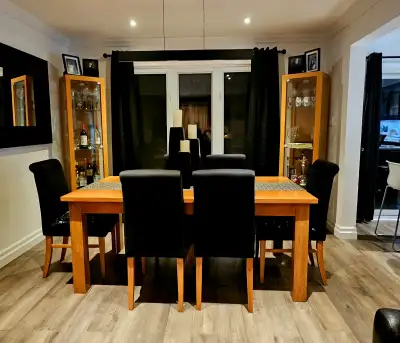 Dining Room Set - Structube Table & Chairs + Ikea cabinets, View more