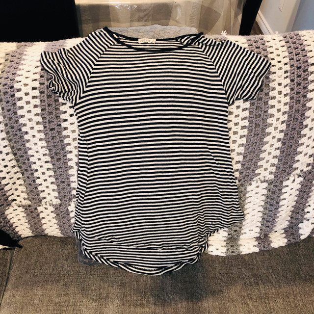 Black and White Stripped Top in Women's - Tops & Outerwear in Windsor Region
