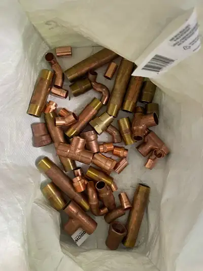 Mix copper fittings mostly 3/4, View more