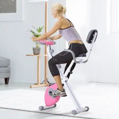 Soozier Indoor Magnetic Upright/ Recumbent Exercise Bike, View more