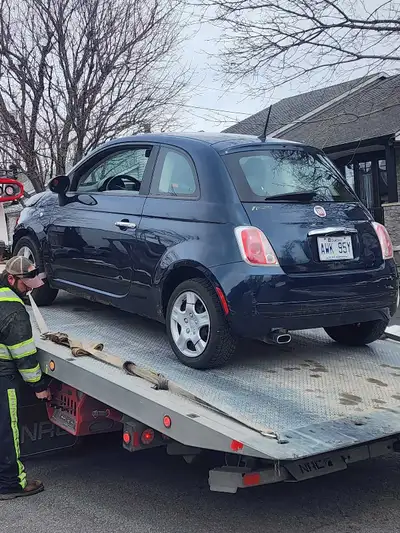I have a 2013 Fiat 500. Vehicle slid into the back of a van. Damage to hood, bumper, one fender both...