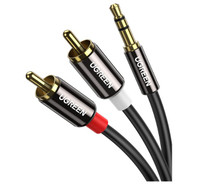 UGreen 3.5mm to 2-Male RCA Audio Cable – 6.5 Feet