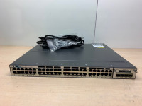 Cisco WS-C3750X-48P-S 48-Port Gigabit POE Switch w/Dual 715W PS