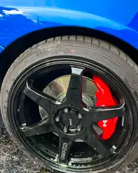 18inch Enkei T6R 5 x 100 +45 Offset w/ Michelin Tires
