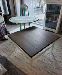 Solid Wood Coffee Table & Antique Chair & matching tray table