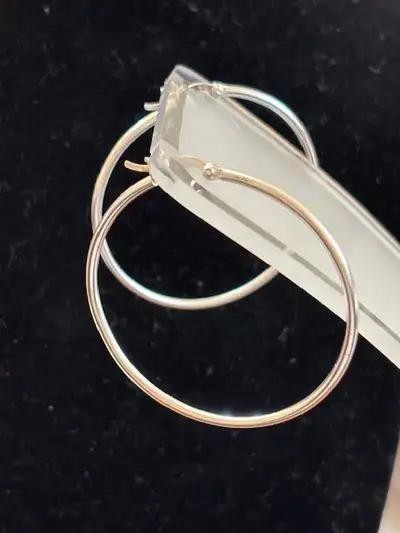 STERLING SILVER HOOPS, View more