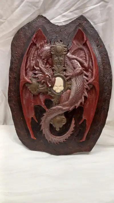 Wood Carved Dragon - Wall Art, View more