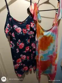 2  cold shoulder xl summer dresses bought from Amazon , never be