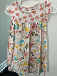 Toddler girl dress - flowers - size 12/18 months