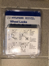 Hyundai genuine wheel locks