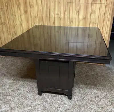 Table with glass top, View more