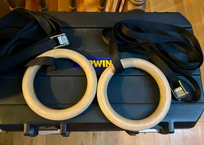 XM Fitness Wood Gym Rings *pending pick up*, View more