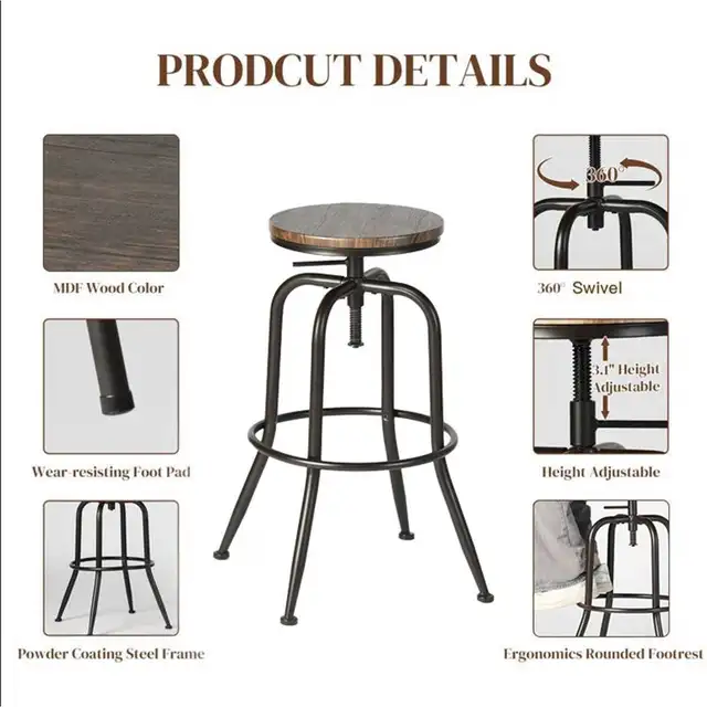 New set of 4 Bar Stools in Multi-item in City of Toronto - Image 4