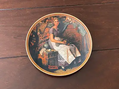 Norman Rockwell collective plate “Dreaming in the attic”, View more