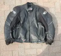 JOE ROCKET Leather Blaster Motorcycle Jacket size 52 XL/XXLRemov