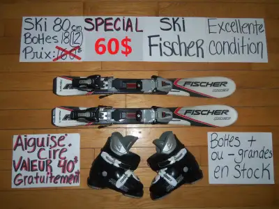 Ensembles de ski alpin et twin tip 80 90 97 cm, View more