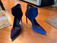 Nine West ladies dark purple size 9.5 high heel shoes