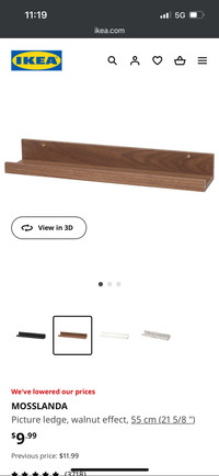 Ikea picture ledge x4