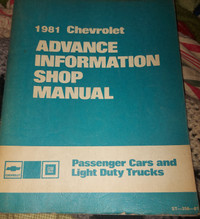 1981 CHEVROLET shop manual