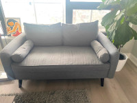 Grey Love Seat Couch - Great Condition!